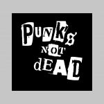 Punks not Dead čierne trenírky BOXER s tlačeným logom, top kvalita 95%bavlna 5%elastan